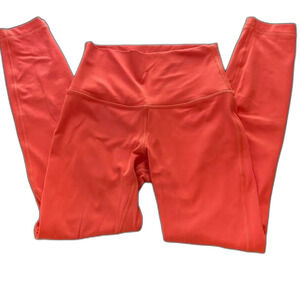 Lululemon high-waisted coral pink leggings size 4